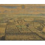 After Johannes Kip (c.1653-1722) Dutch. "Alveston, the Seat of Edward Hill Esq", Print, overall