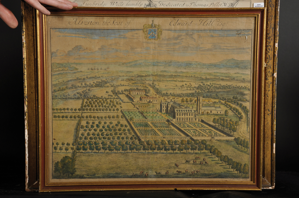 After Johannes Kip (c.1653-1722) Dutch. "Alveston, the Seat of Edward Hill Esq", Print, overall - Image 3 of 5