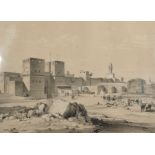 John Cooke Bourne (1814-1896) British. "BAB EN NASR & Walls of Cairo", Lithograph, Unframed, 10.