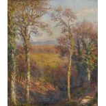 Francis H Eastwood (fl. 1875-1908) British. "Surrey in Winter", Oil on Canvas, Signed with Initials,