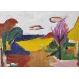 Marvell (20th Century) European. An Abstract Landscape, Oil on Board, Signed, 8.25" x 11.5".