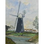 Alan James Middleton (1951 ) British. "Stow Mill near Cromer", Watercolour, Signed and Inscribed,