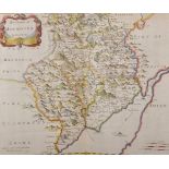 Robert Morden (17th-18th Century) British. "The County of Monmouth", Map, Unframed, 13.5" x 16".