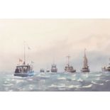 Sydney Vale (1916-1991) British. '50th Anniversary, Dunkirk', Watercolour, Signed, 14" x 20.25", and