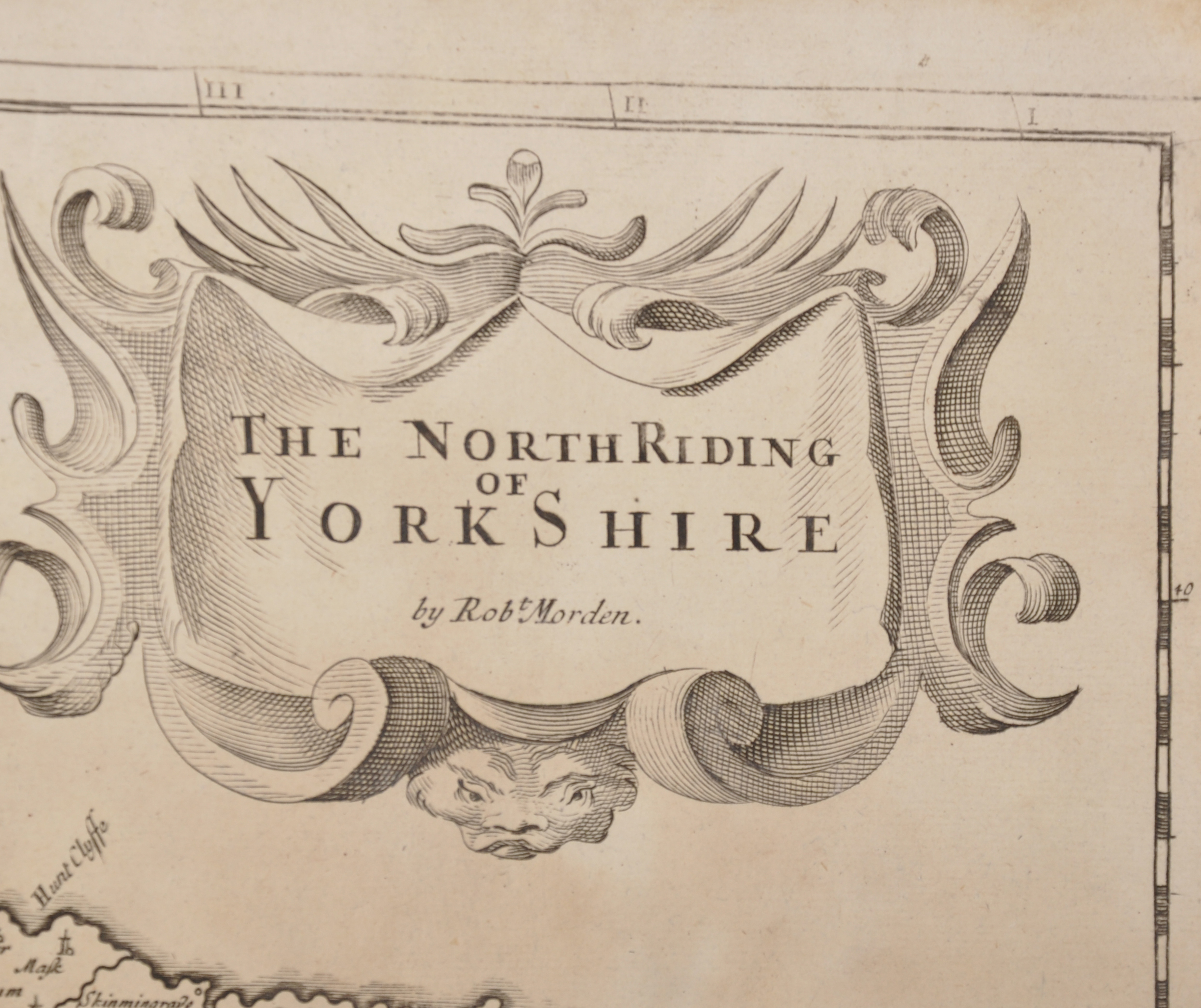 Robert Morden (1650-1703) British. "The West Riding of Yorkshire", Map, Unframed, 14" x 16", and - Image 6 of 7