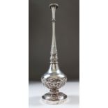 A CHINESE SILVER ROSEWATER SPRINKLER, 19TH CENTURY, made for the Islamic market, 30cm high.