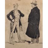 Charles Auguste Loye 'George Montbard' (1841-1905) British. Study of Two Gentlemen in