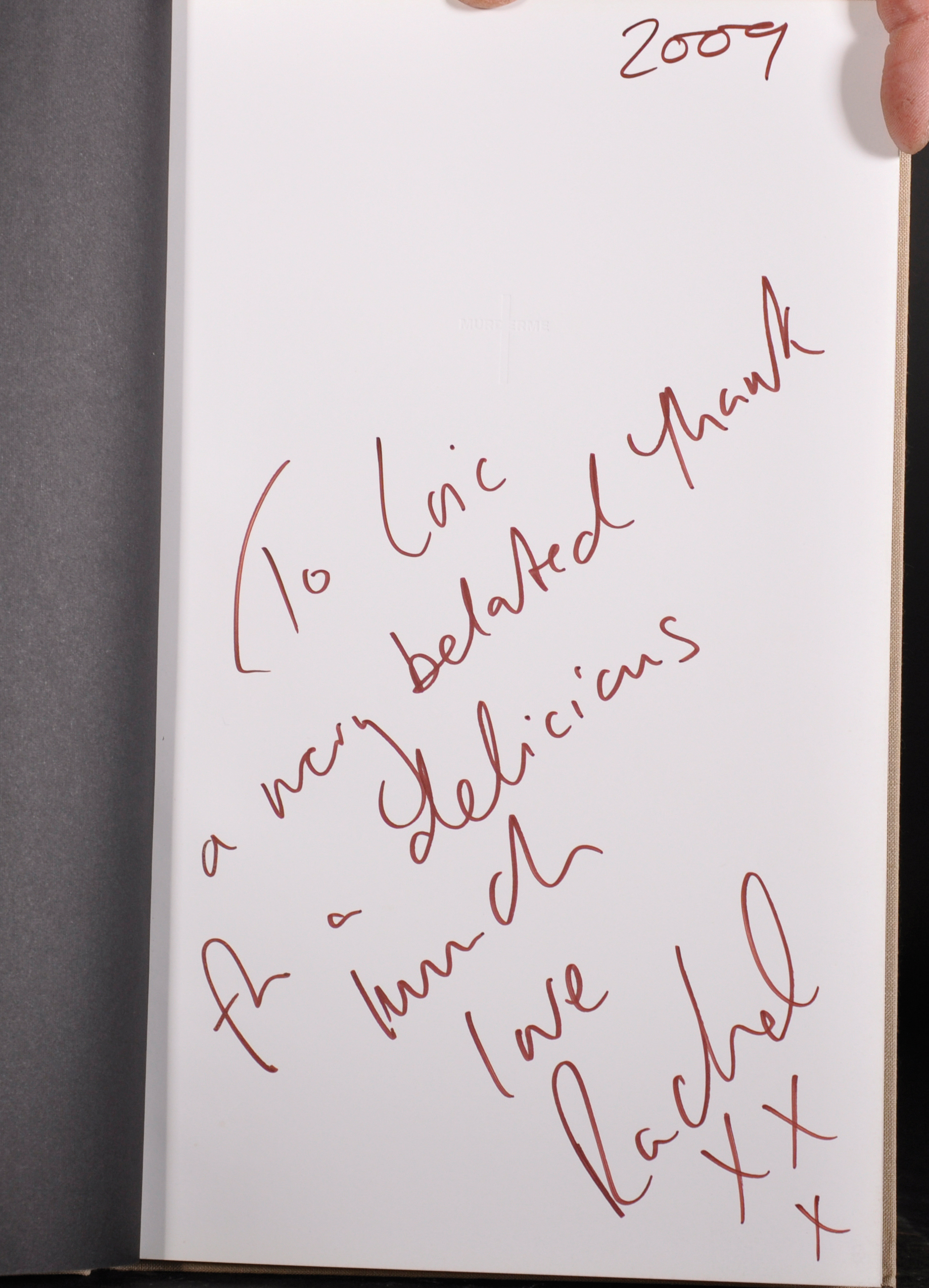 Rachel Howard (1969- ) British. "Repetition is Truth", Book, Signed and Inscribed 'to Loic, a very - Image 3 of 4