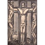 After Georges Roualt (1871-1958) French. Christ on the Cross, Lithograph, Unframed, 11.75" x 7.75".