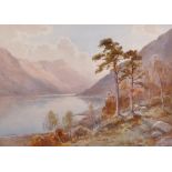 Edward Tucker (1830-1909) British. "View on Loch Long", Watercolour, Signed, and Inscribed on a