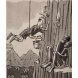 Peter Arno (1904-1968) American. "Pardon Me. Have you seen any condor eggs? (1980)", Pen and Wash,