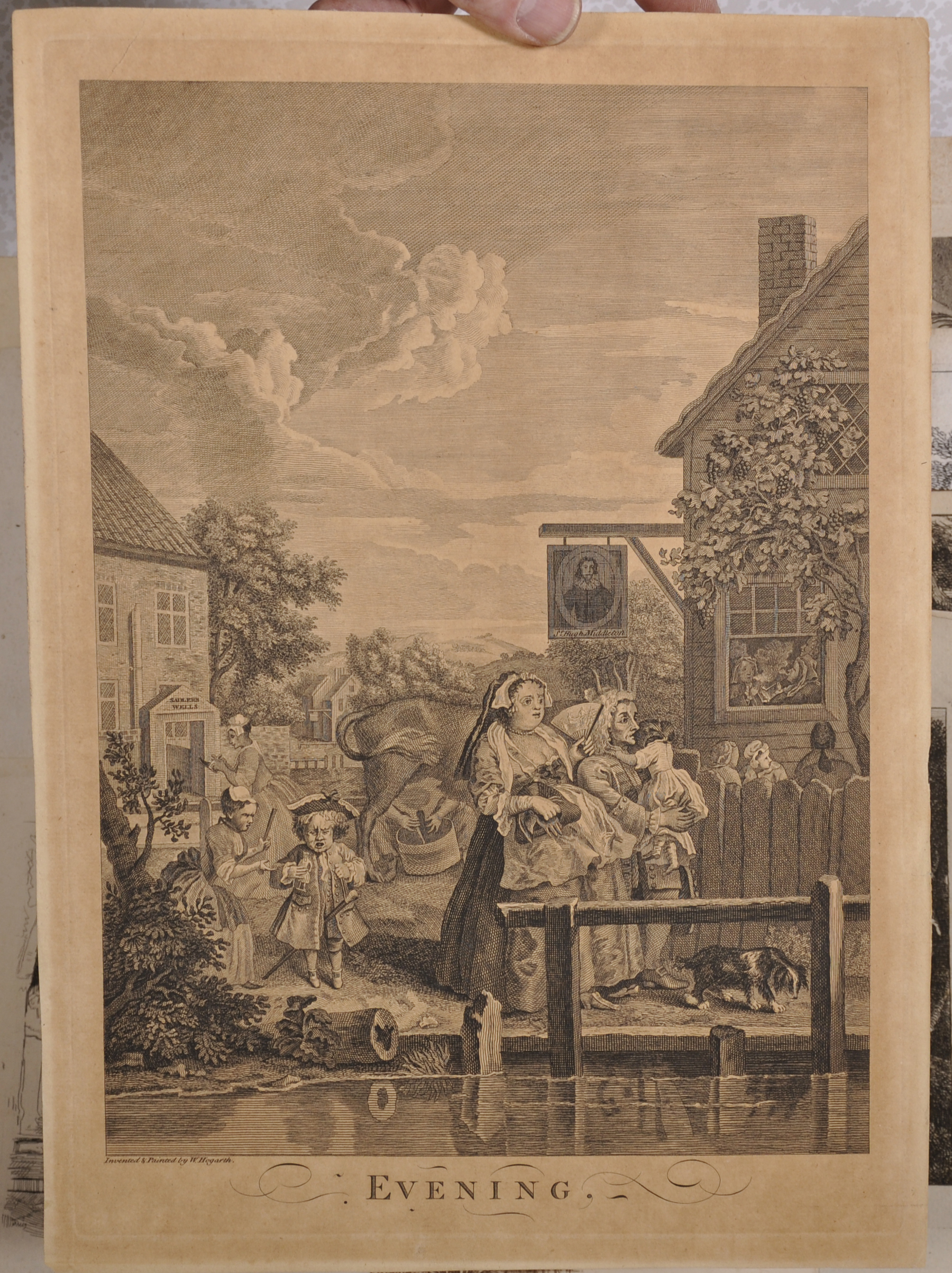 After Gaspard Poussin (Dughet) (1615-1675) French/Italian. The Sportsman, Engraving, Unframed, 13.5" - Image 4 of 9