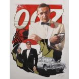 John Conway (20th - 21st Century) British. "Sean Connery as James Bond (1962-7, 1971, 1973)",