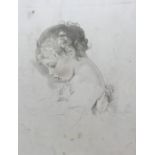 After Thomas Lawrence (1769-1830) British. Study of a Child’s Head, Lithograph, Inscribed