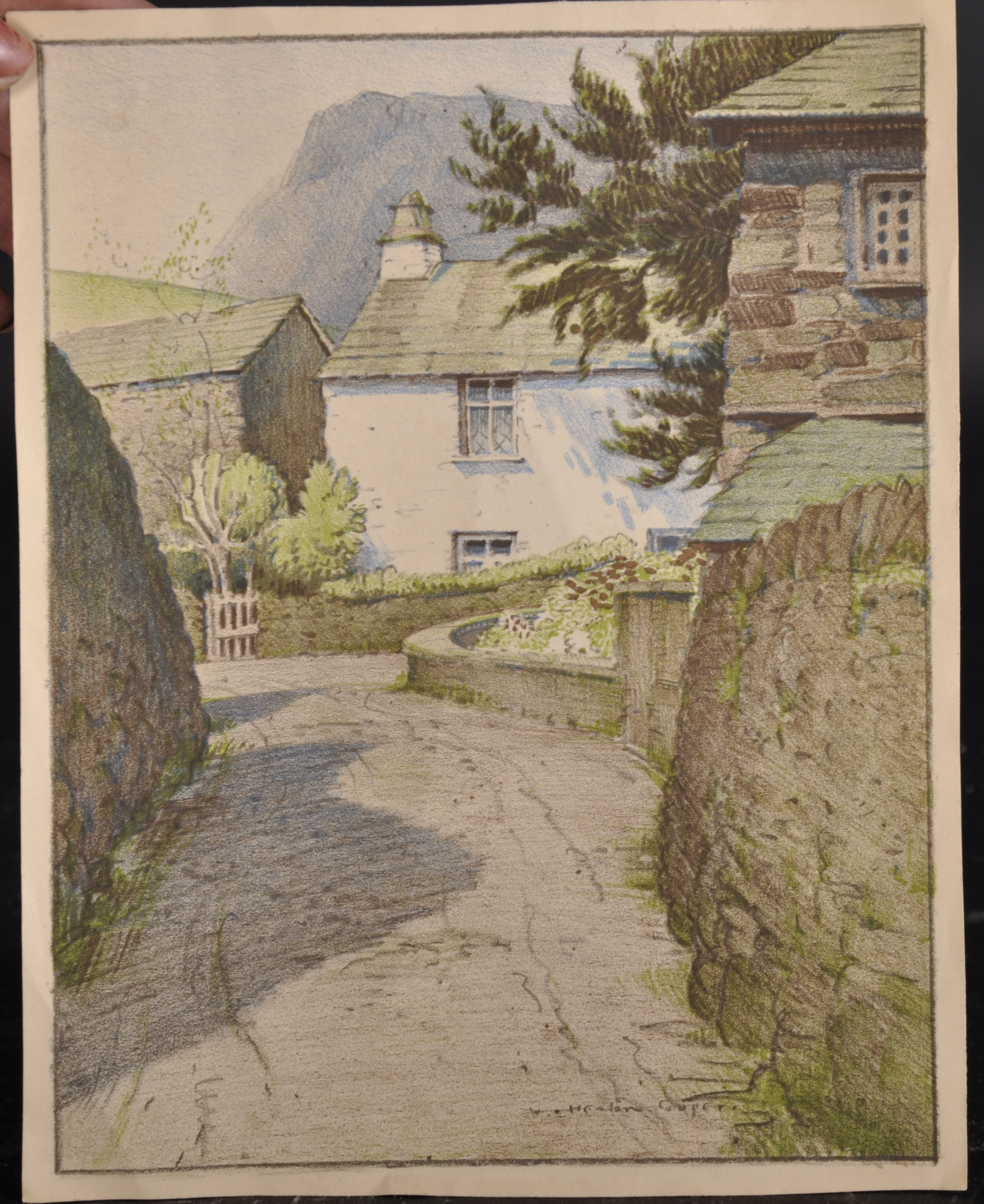 Alfred Heaton Cooper (1864-1929) British. "Dove Cottage", Lithograph, Unframed, 9" x 7". - Image 2 of 4