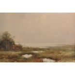 Charles Auguste Loye 'George Montbard' (1841-1905) British. A Tranquil Marshland Landscape,