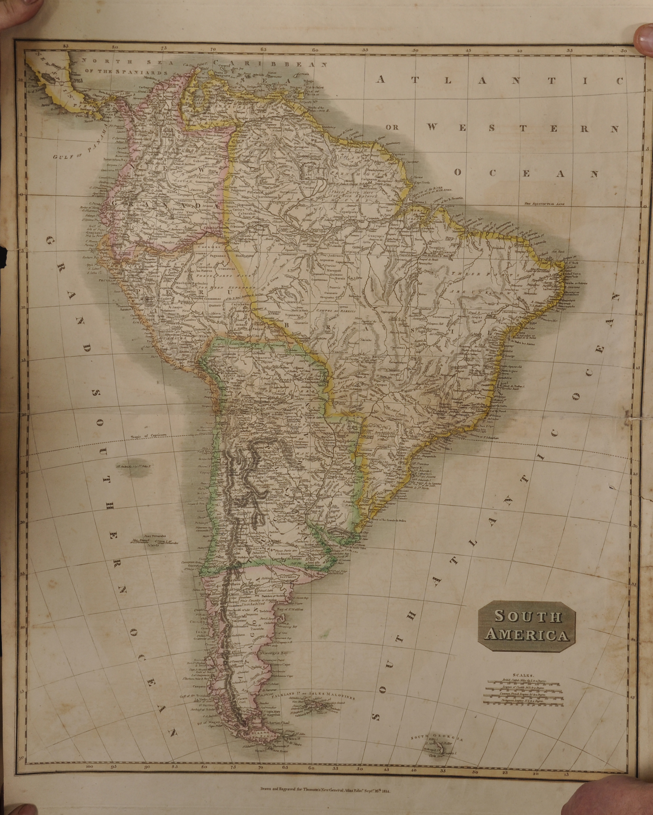 19th Century English School. "North Africa/ South Africa", Map, Drawn and Engraved for Thomson's New - Image 11 of 12