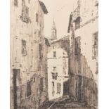 Luciano Recio (20th Century) Spanish. A Spanish Coastal Scene, Pen, Signed, 14.5" x 11.75", and five