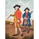 After Lemuel Francis Abbott (1760-1803) British. "The Golfers at Blackheath", Printed by C