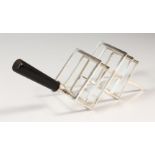 A CHRISTOPHER DRESSER STYLE TOAST RACK. 9ins long.