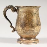 A SMALL BALUSTER SHAPED TANKARD, Birmingham 1920. Maker WN. 3.25ins high.