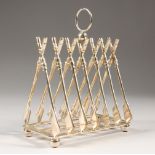 A NOVELTY TOAST RACK, modelled as crossed oars. 6ins long.