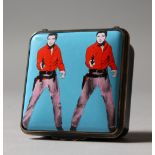 A HALCYON DAYS ANDY WARHOL, ELVIS PRESLEY BOX.