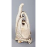 AN ORIENTAL IVORY CARVING OF A FINGER CITRON, 6cm.