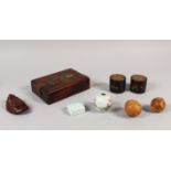 AN ASSORTED GROUP OF 19TH & 20TH CENTURY ORIENTAL & PERSIAN ITEMS, including a small celadon water
