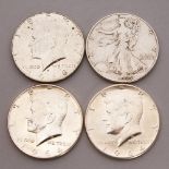 FOUR HALF DOLLARS.