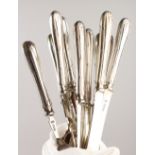 A SET OF SIX FISH KNIVES AND FORKS. Sheffield 1903.