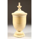 A LARGE 19TH CENTURY FRENCH URN SHAPED CUP AND COVER. 9.5ins high.