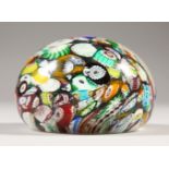 A MILLEFIORI PAPERWEIGHT. 3ins diameter.