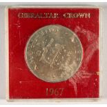 A GIBRALTAR SILVER CROWN 1967.