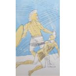 After Elisabeth Frink (1930-1993) British. Greek Warriors from Homer's Iliad, Print, 9.5" x 5.75",