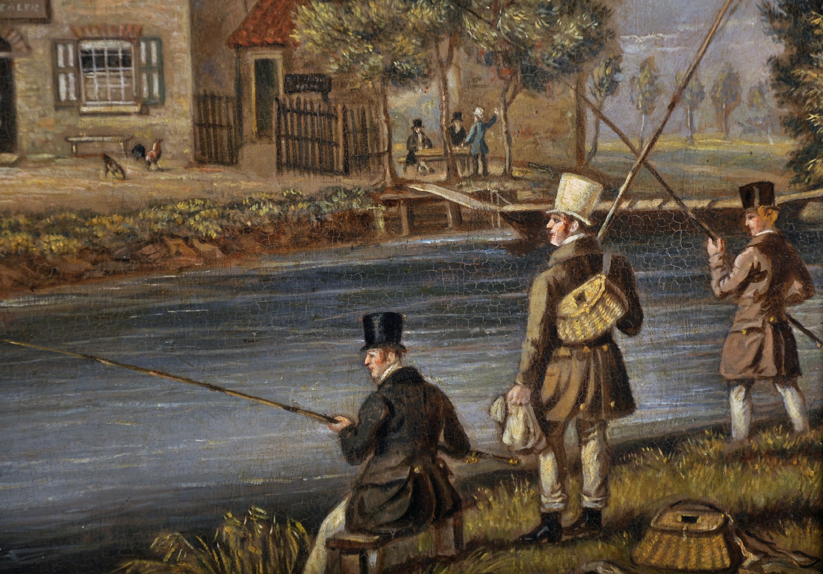 James Pollard (1792-1867) British. "Ben Wicks, Licensed Dealer Spirits", an Inn in a River - Image 5 of 7