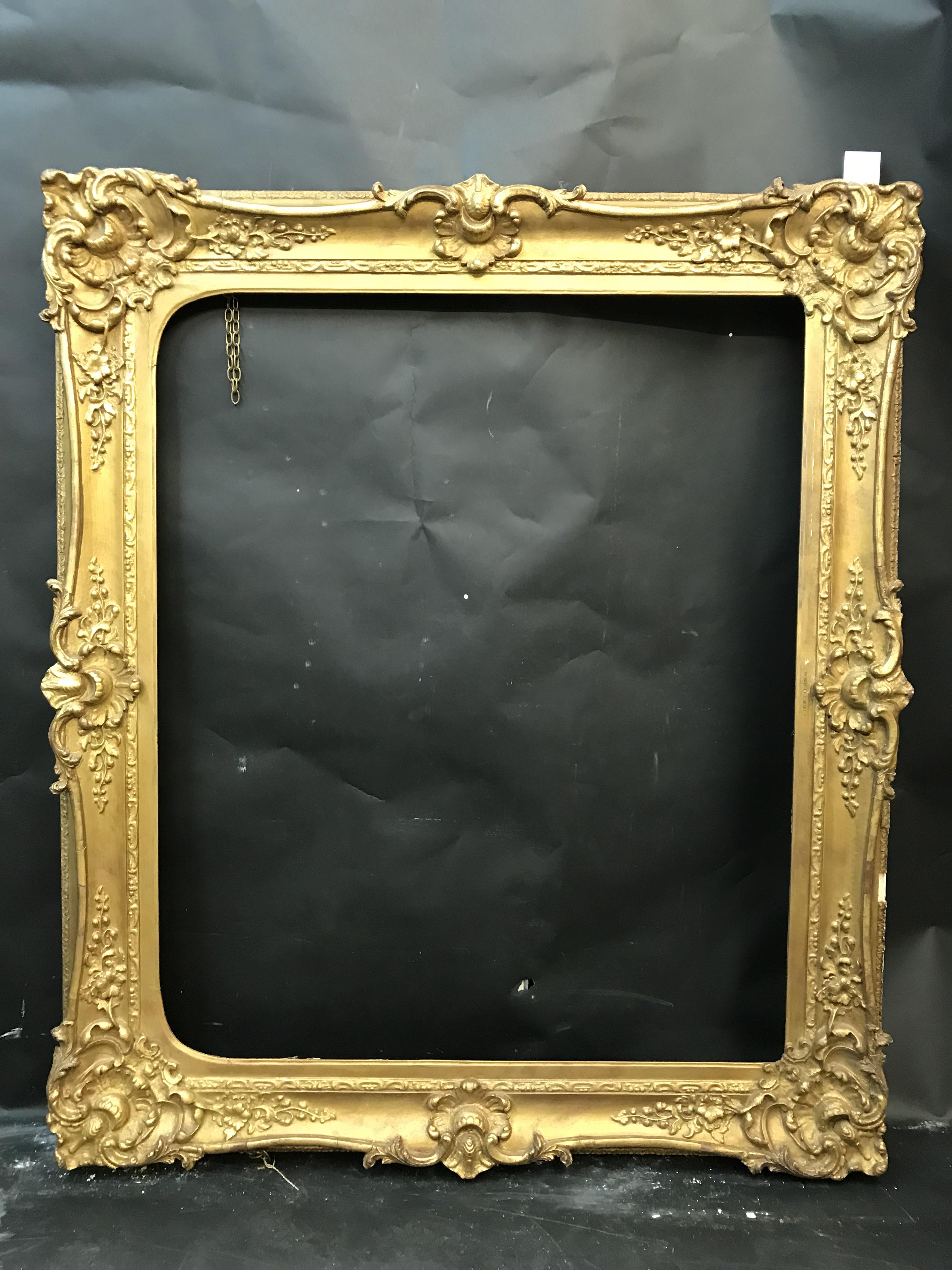 19th Century English School. A Gilt Composition Frame, with Swept Centres and Corners, Arched, 32" x - Image 2 of 3