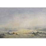 Michael Goymour (1929- ) British. An Extensive Landscape, Watercolour, Signed, 17" x 25.5".