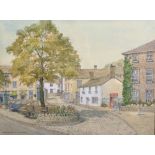 Marguerite Howarth (1908-2001) British. "The Square, Grassington", Watercolour, Signed, and