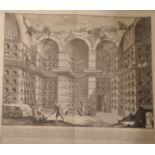 After Antonio Buonamici (1751-1819) Italian. "Veduta", Engraving, Unframed, Overall 18" x 21", and