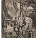 Sir Frank William Brangwyn (1867-1956) British. "Via Dolorosa", Etching, from The Frank Brangwyn