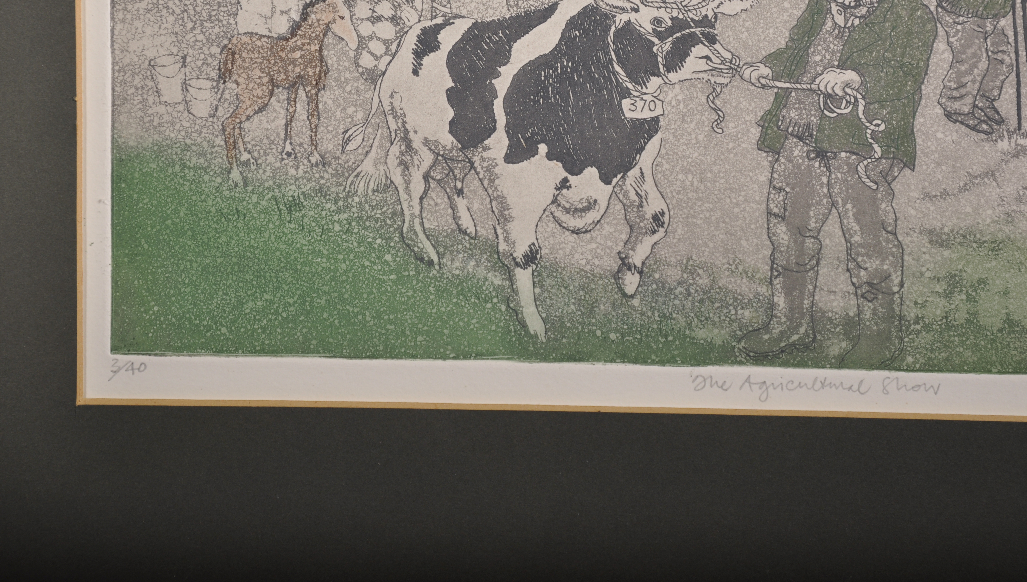 Sheila Horton (1936 ) British. "The Agricultural Show", Etching in Colours, Signed, Inscribed and - Image 3 of 5