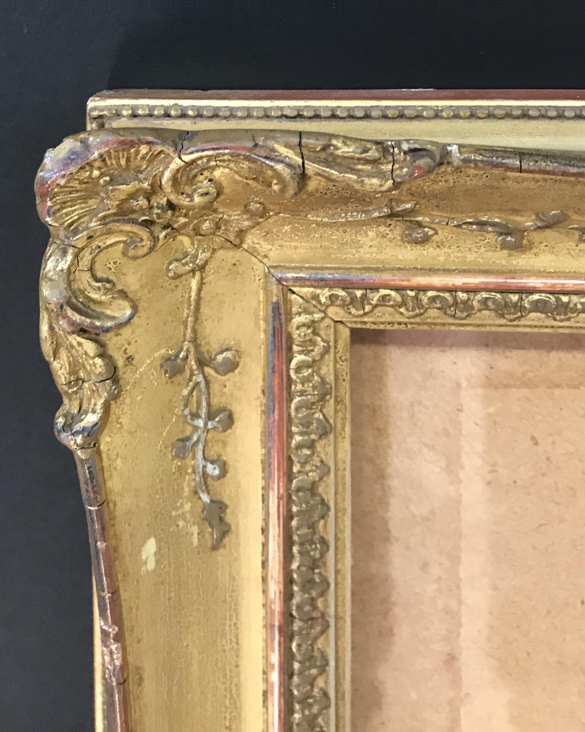 19th Century English School. A Gilt Composition Watercolour Frame, with Inset Glass, 28.25" x 20.25"