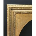 20th Century English School. A Gilt Composition Frame with an Inset Arched Slip, 30" x 20" (