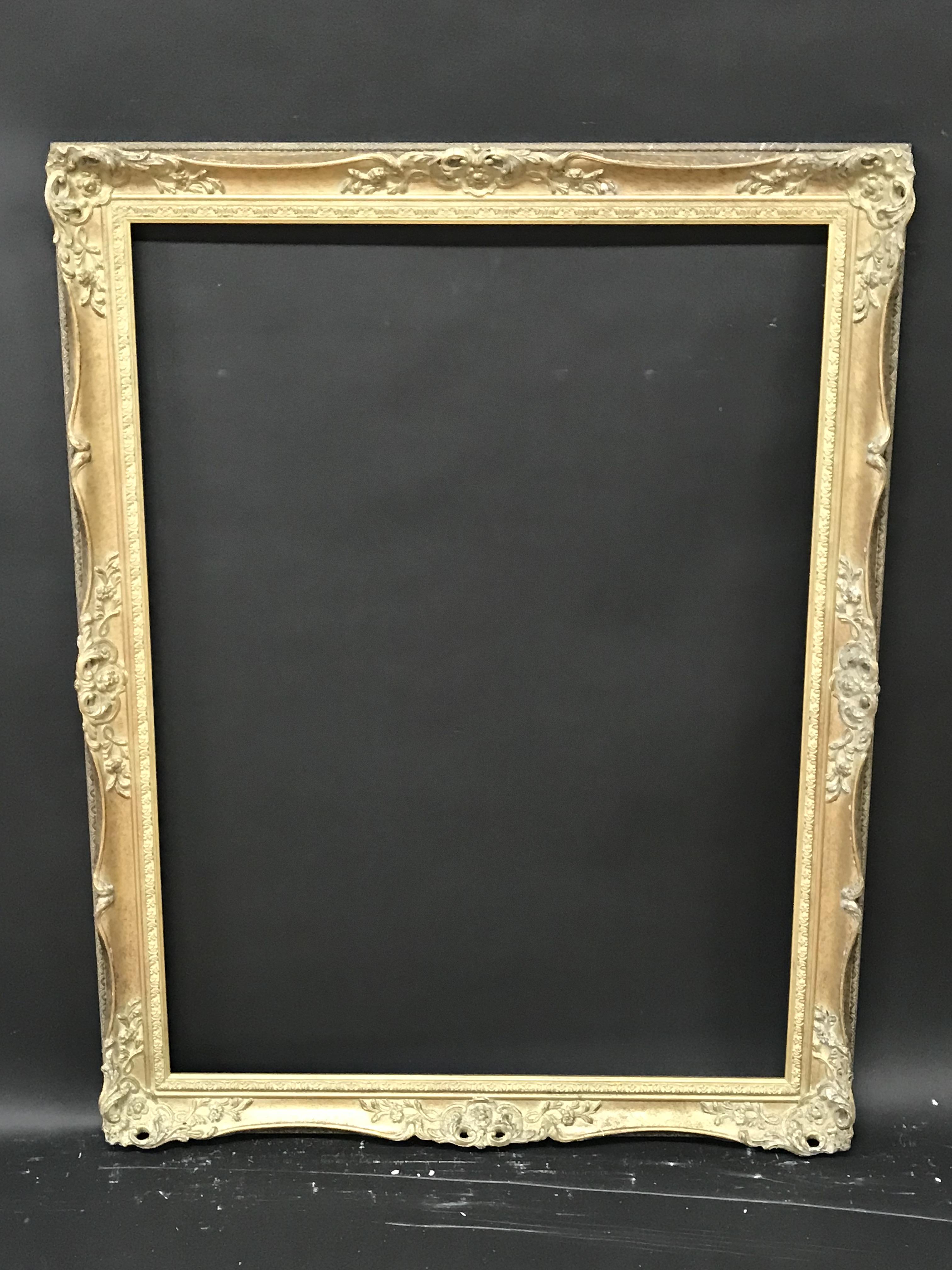 20th Century English School. A Gilt Composition Frame, with Swept and Pierced Centres and Corners, - Image 2 of 3