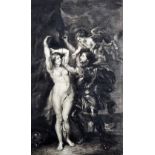 After Peter Paul Rubens (1577-1640) Flemish. "Persee Delivrant Andromede", Engraving, 13.25" x 7.