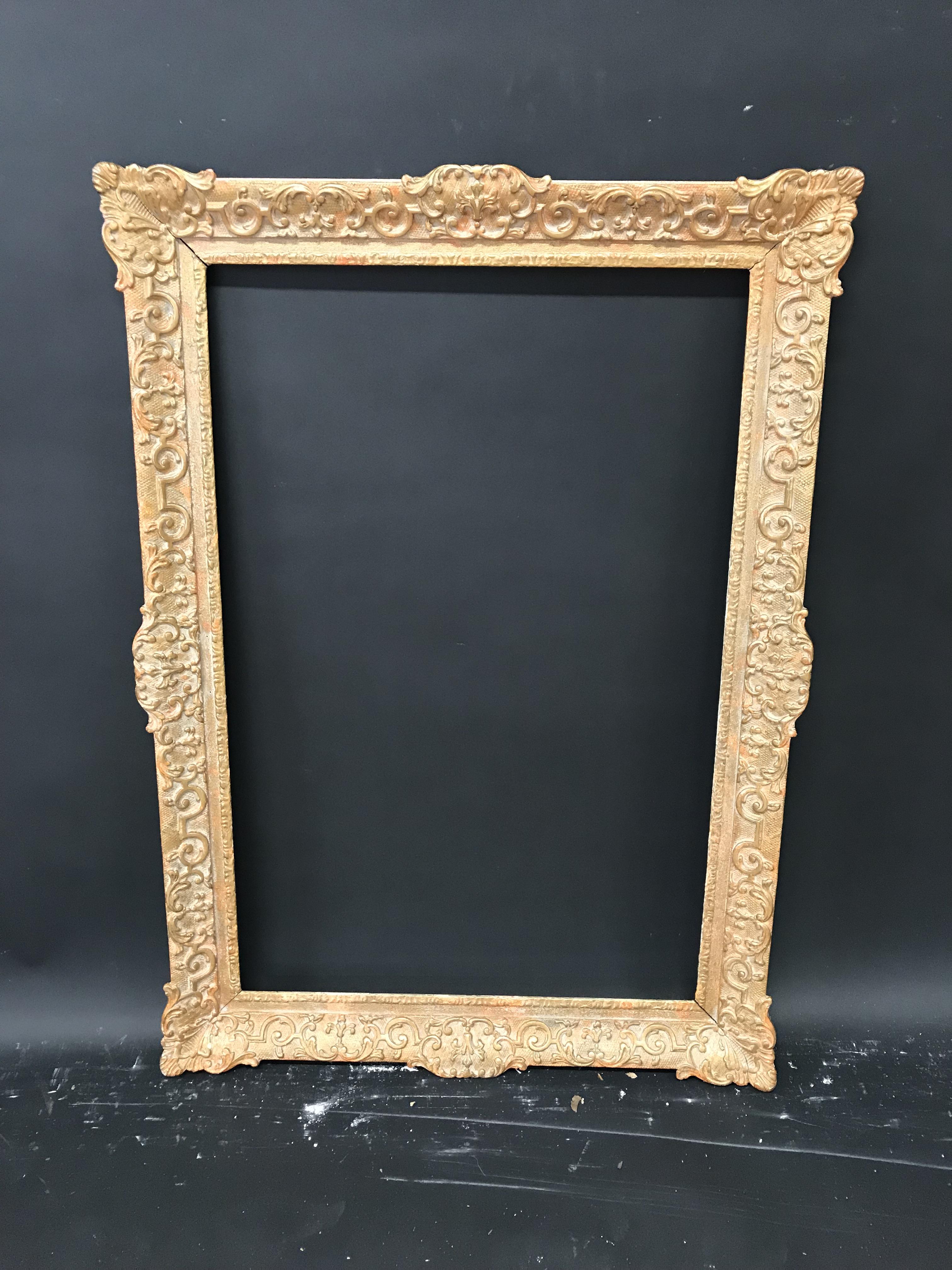 20th Century English School. A Gilt Composition Frame, with Swept Centres and Corners, 30" x 20" ( - Image 2 of 3