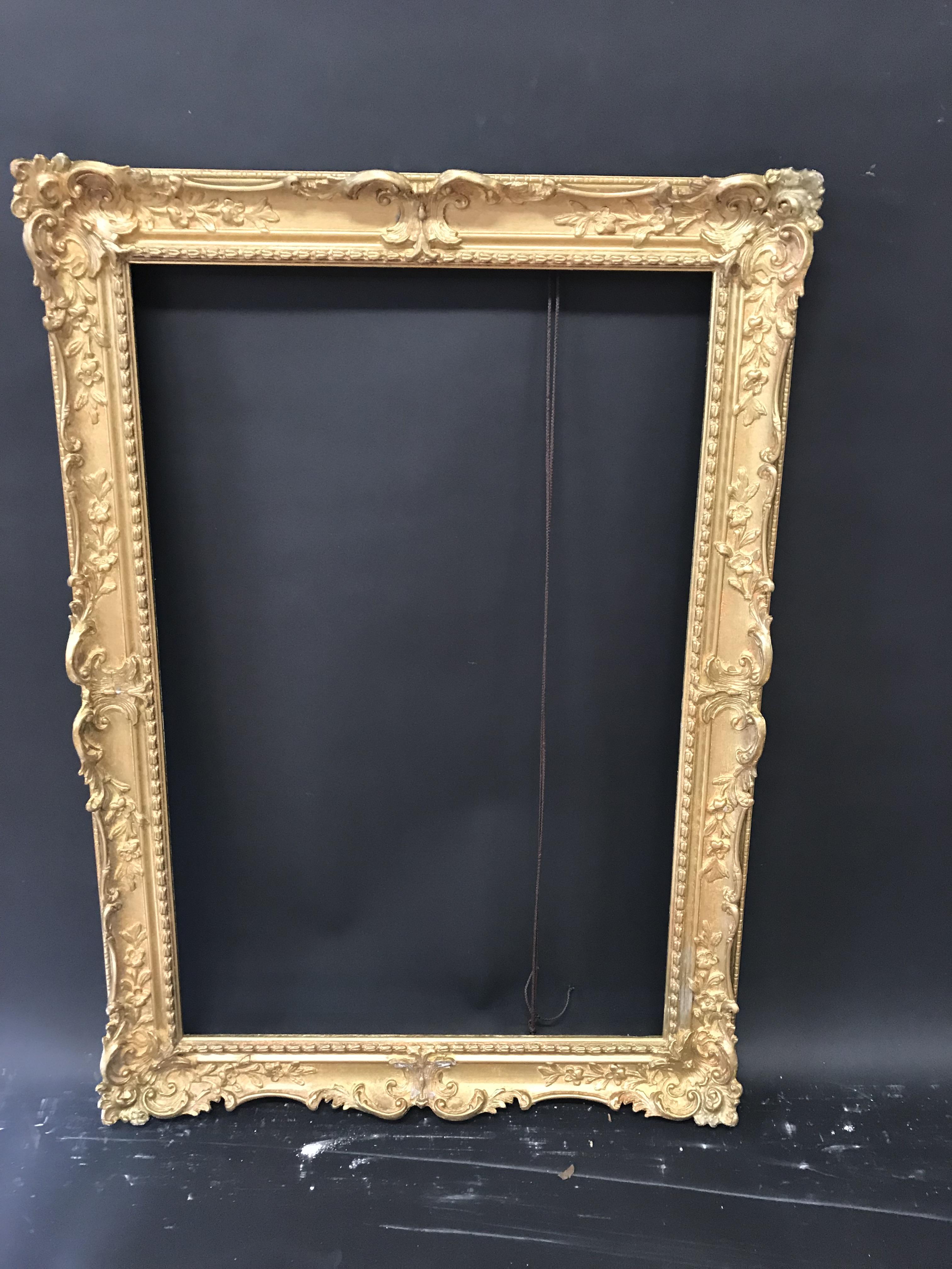 20th Century English School. A Gilt Composition Frame, with Swept Centres and Corners, 30" x 20" ( - Image 2 of 3