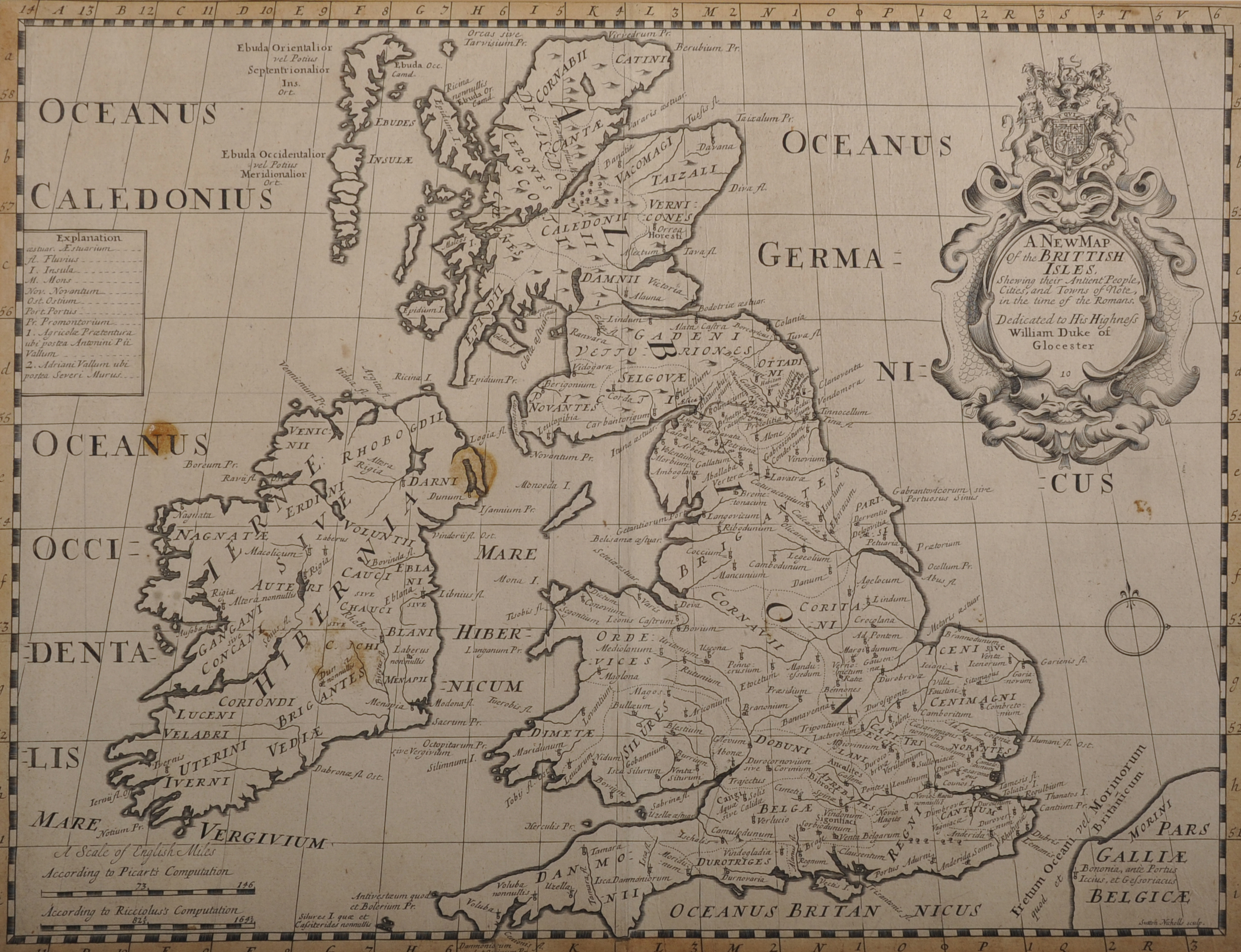 19th Century English School. "A New Map of the British Isles", Map, 14.5" x 19.25".