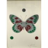 Damien Hirst (1965- ) British. "Science Christmas Butterfly (Emerald Green and Chilli Red)",